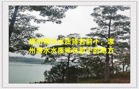 惠州潜水水质排名前十，惠州潜水水质排名前十的地方